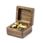 Walnut wooden music box