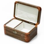 Walnut rosewood jewelry music box 2
