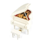 Piano music box 2 mini - White