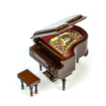 Piano music box 2 mini - Brown