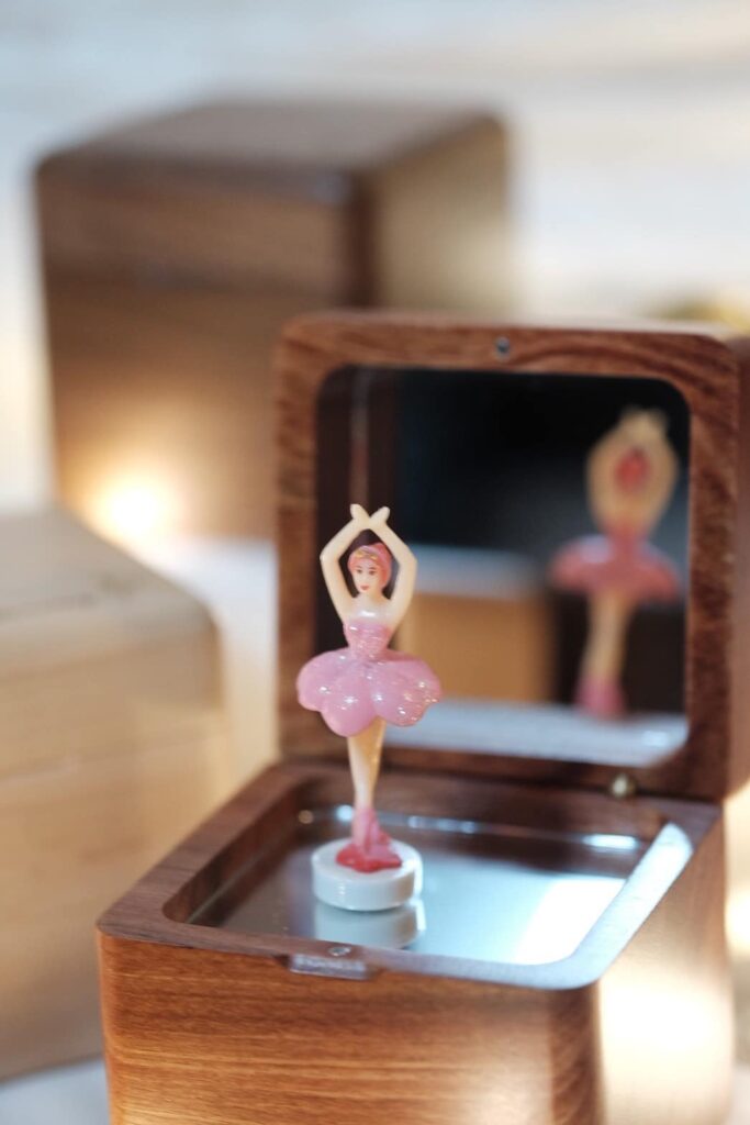 Image of a ballerina music box