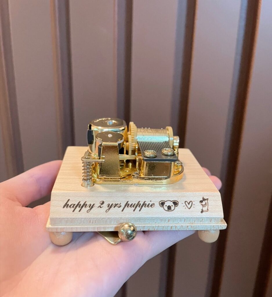 Image of a music box part or of a mechanism